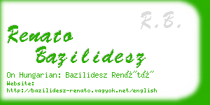 renato bazilidesz business card